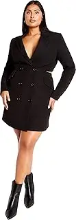 [City Chic] Women's Plus Size Dress Tuxedo Twyla