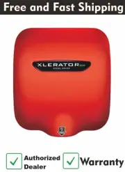 Excel Dryer XL-SP Red XLERATOR Automatic Commercial Hand Dryer,Zinc Die Cast Red