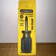VTG NOS Stanley 64-105C Stubby Phillips #2 Screwdriver 100 Plus USA Made 64-105