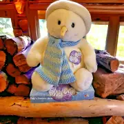 Commonwealth 2001 Rare "Shivers The Snowman" Plush Sings & Shakes Works 19"