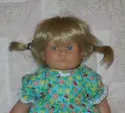 GLOBAL CHAYA Doll Wig SIZE 13/14 (RUNS SMALL) BLONDE Ponytails & Bangs Wig NWT