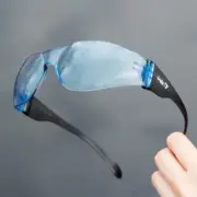 VAWiK VA780 blue Safety Glasses Black Anti-Scratch for Machinists 10 PAIRS
