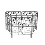 5X Extra Heavy Metal Garden Fence Panel Bird Pattern Plant Edging Animal Barrier