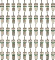 NDNCZDHC 50PCS R134A Car Air Conditioner Spool Steel Pressure Resist HVAC AC Valve Core Kit for Vehicle