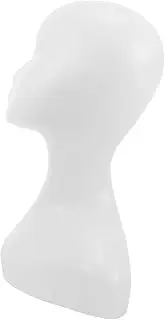 Wig Head Model Mannequin Head Model Female Mannequin Head Wig Doll Head Hat Display Stand Wig Stand Display Wig Display Head Model Hats Has Scarf White Long Neck Polyethylene (pe)