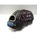 日本品牌 ZETT 硬式 棒球手套 壘球手套 T網檔 野手手套 黑/紫(BPGT-33227)附贈手套袋