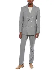 Brunello Cucinelli 2pc Wool Suit with Pleated Pant