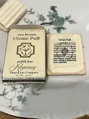 VINTAGE MAX FACTOR REGENCY CREME PUFF REFILL TRANSLUCENT COMPACT POWDER NEW