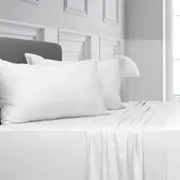 Algodon Bamboo Sheet Set - White - King