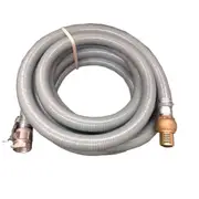 Kasa 10m 1.5" Fire Suction Water Hose with Cam Lock Brass Foot Valve