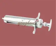 1PC Stainless steel Glass Syringes Glass Sampler Lab 100cc Glassware 100ml
