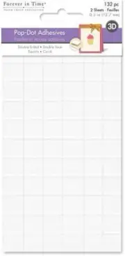 Forever In Time 3D Pop Dots Square Dual-Adhesive Foam Mount, 1/2-Inch, 132...