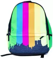 Polaroid Camera Rainbow Color Paint Drip Book Bag Backpack 14"X18"X5"