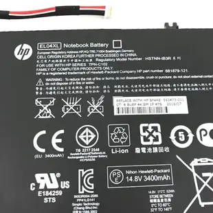 HP EL04XL 原廠電池 HSTNN-IB4R HSTNN-IB3R HSTNN-UB3R TPN-C102 681879-171 ENVY 4 4-1000