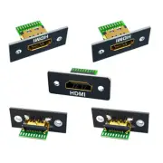DIY OEM HDMI 8K Type-A Female Socket Connector Panel Mount Solder Type 5pcs/set