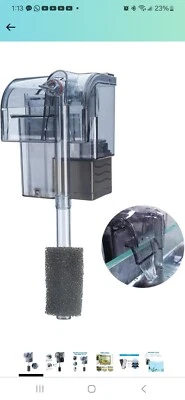 Aquarium Hang on Filter Small Fish Tank Hanging Filter Power Waterfall