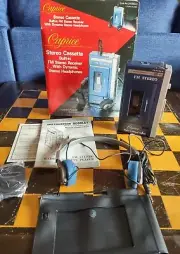 "Walkman" Caprice LW9600 Walk-A-Round Cassette Player Bundle. Made In Japan.
