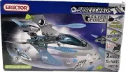 Erector Space Chaos, Silver Force 75 Parts, 2 Models, Sealed
