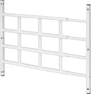 S 4764 Fixed Adjustable Child Safety Window Guard 21.25” X 23.5-38” White