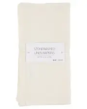 KAF Home Set of 4 Stonewashed Linen Napkins