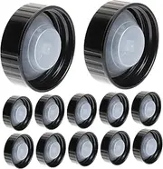PACKOVE 12Pcs Screw Caps Durable Bottle Seal Lids for Wine Beer and Cosmetics Bottle Caps Leak Resistant Caps for Tight Sealing and Preservation