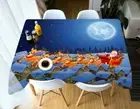 3D Night Antelope O13 Christmas Tablecloth Table Cover Cloth Birthday Party An