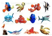 Cake Toppers Finding Nemo Dory Cupcake Toppers Edible Image One Dozen
