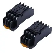 2PCS PYF14A DIN Rail Relay Socket Base 14 Pin for MY4NJ HH54P MY4 H7Q44836
