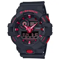 在飛比找蝦皮商城優惠-G-SHOCK CASIO 火焰紅黑雙顯手錶 GA-700B