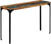 VRAXO Console Table 120x35x76 cm Solid Reclaimed Wood -16.2KG,247323