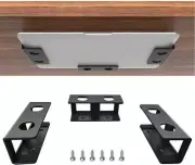 Under Desk Laptop Mount, Metal Under Desk Shelf Holder for Laptop, Mac Mini