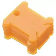 300 Pcs Plastic Floss Bobbins Thread Cards Cross DIY Sewing Storage Orange
