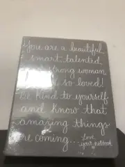 Eccolo Dayna Lee Collection Grey “Love, Large, Gray - Love, Your Notebook