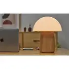 NEW Gingko Alice Mushroom Lamp White Ash Wood Large