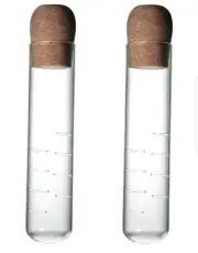2 Glass Tea Infuser/Strainer Tubes for Loose Tea for Cups, Mugs and Teapots-NIB