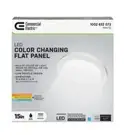 15 in. 22.5-Watt Dimmable White Integrated LED Edge-Lit Round Flat Panel Flush