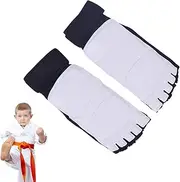 Taekwondo Foot Protector,Magic Tape Taekwondo Hand and Foot Protective Gear | Breathable Half Finger Taekwondo Gloves for Boxing Kickboxing Wrist Wraps Ankle