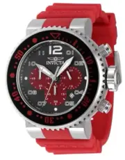 Invicta 52mm Grand Pro Diver #27914 Red/Black Watch.