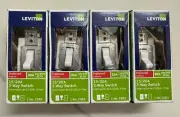 Set of 4 Leviton Preferred 3 Way Switch 20A CSB3 New White in Box