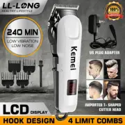 Kemei Professional Hair Clippers Trimmer Kit Cutting Machine Barber Beard Salon