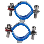 2 Pcs Office Chair Protector Pipe Clamp Bracket Fixing Clip Clamps Sinking