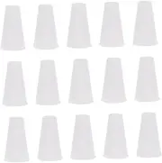 SUPVOX Blind Pull End Cord Drop 15 White Spiral Plastic Cord Knobs Blind Ball Pulls Window Plastic Pendant for Blind Cord
