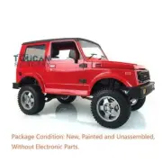 1/6 RC 4WD Capo Painted Red Rock Crawler SIXER1 Car Model Kit Light System DIY