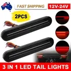 2X Halo Neon Tail Lights 36 LED Flowing Turn Signal Stop Brake Trailer Truck Ute