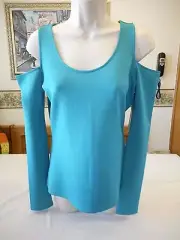Women's Belle Sky Polynesian Blue Top Blouse Shirt Size Small NEW