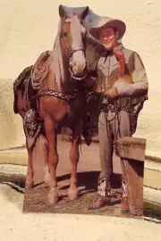 Roy Rogers and Trigger Western Tabletop Display Standee 9" Tall