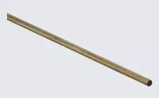 4052BC 3/16" x 36" Solid Brass Smooth Rod in Solid Brass Solid Brass Finish