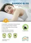 BAMBOO 100% WATERPROOF MATTRESS/ PILLOW MATTRESS PROTECTOR SOFT FITTED BED COVER