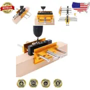 Premium Self-Centering Doweling Jig with 6 Drill Guide Bushings for Precision