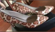 Mimco Mink Melrose Leather Heels SANDALS SHOES Wedges Eu 39 Or US 8 New